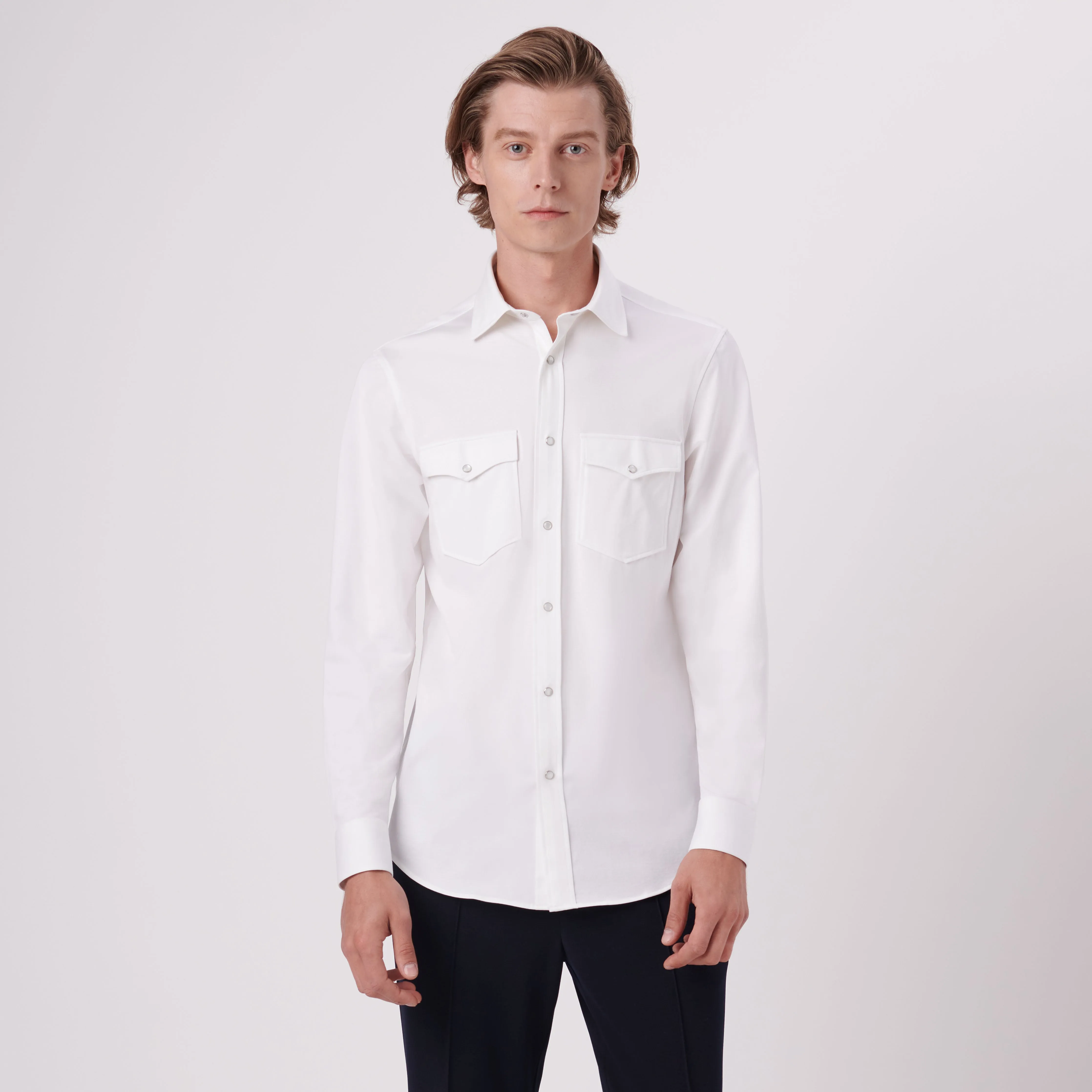 Bill Solid OoohCotton Western Shirt