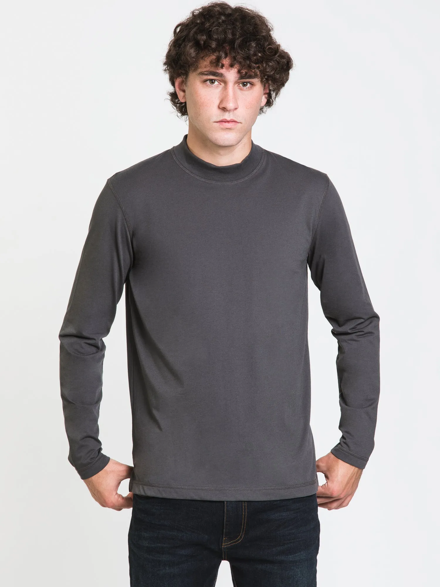 BOATHOUSE LONG SLEEVE MOCK NECK TEE - CLEARANCE