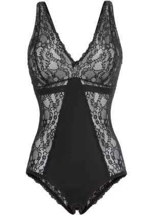 Bodysuit without wires with a slight modeling effect Bpc Selection, black