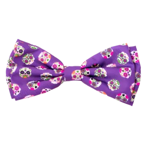 Bow Tie | Sugar Skulls Purple