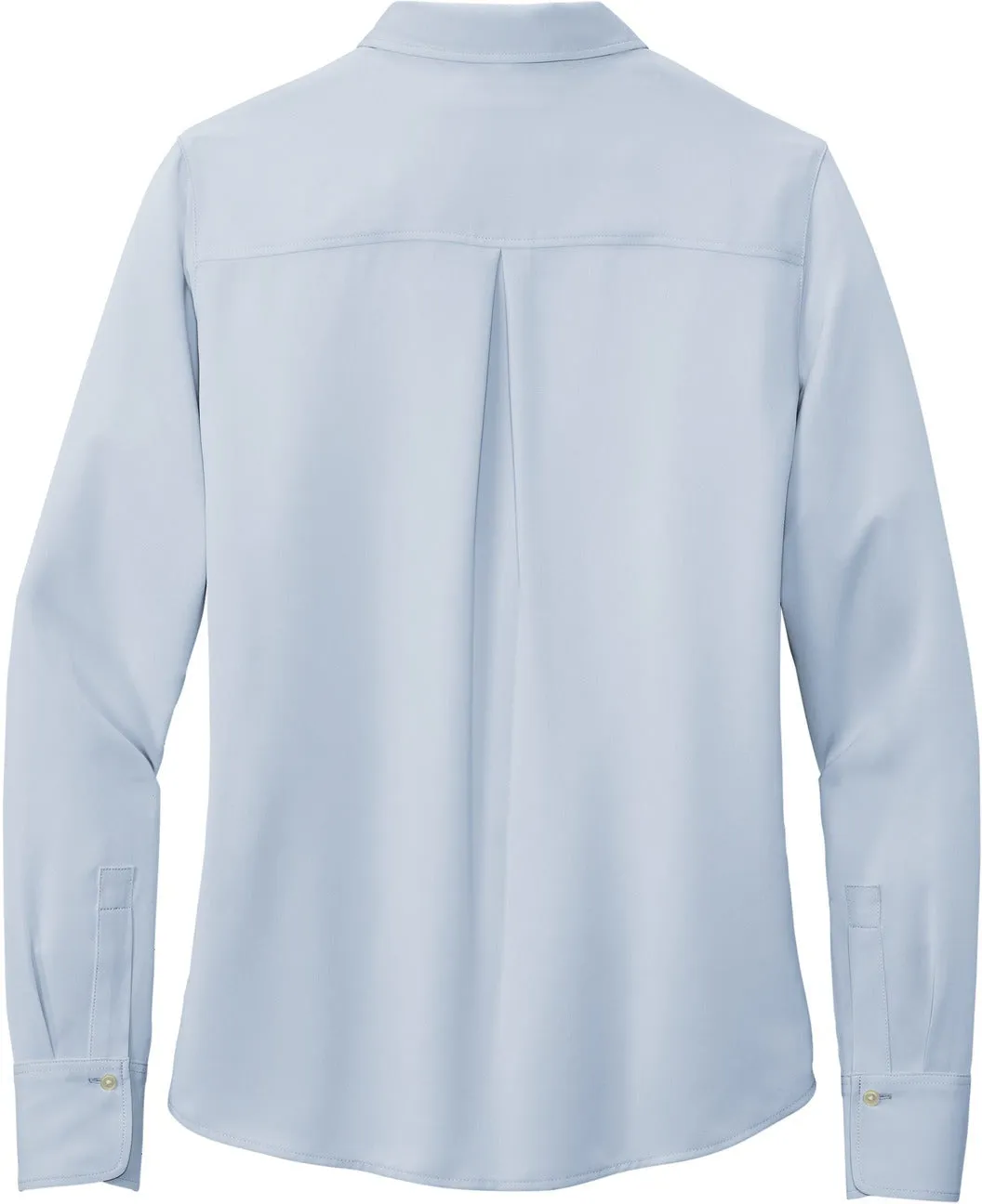 Brooks Brothers Ladies Full-Button Satin Blouse