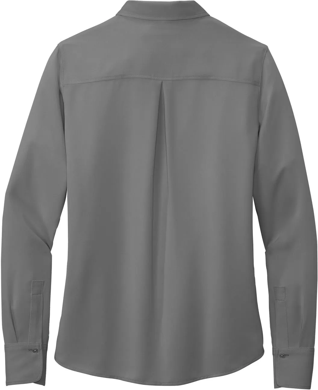 Brooks Brothers Ladies Full-Button Satin Blouse