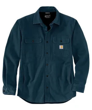 Carhartt Men's Canvas Fleece Lined Shirt Jacket - Night Blue