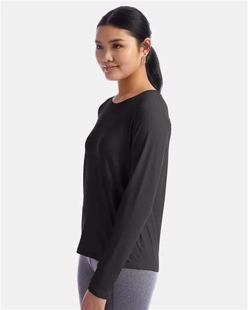 Champion Ladies Sport Soft Touch Long Sleeve Crop T-Shirt