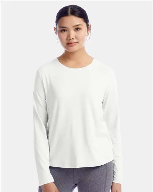 Champion Ladies Sport Soft Touch Long Sleeve Crop T-Shirt