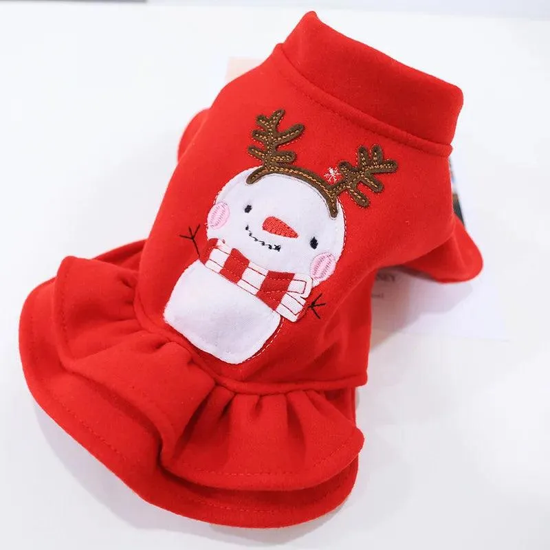 Christmas Couple Shirt Costume for Small Pets