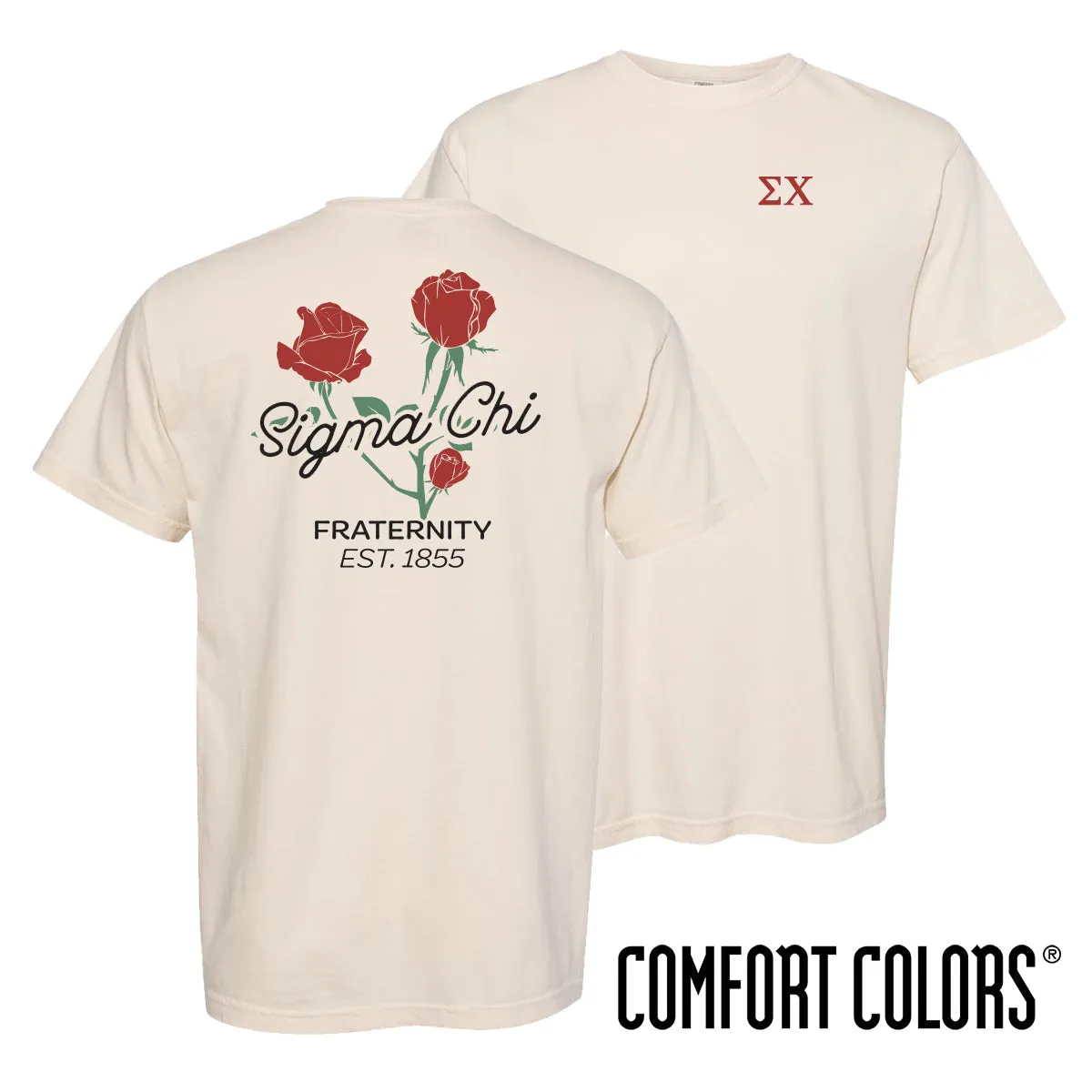 Comfort Colors Rosebud Ivory Short Sleeve Tee