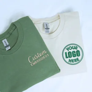 Custom Embroidered Business Company Logo T-Shirt