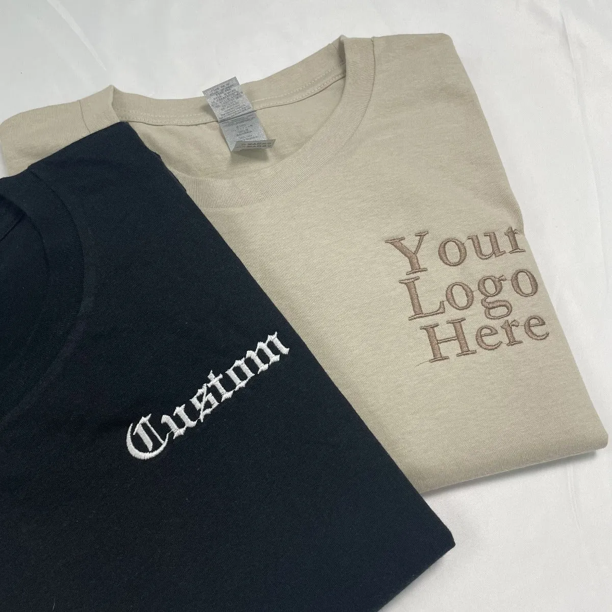 Custom Embroidered Business Company Logo T-Shirt