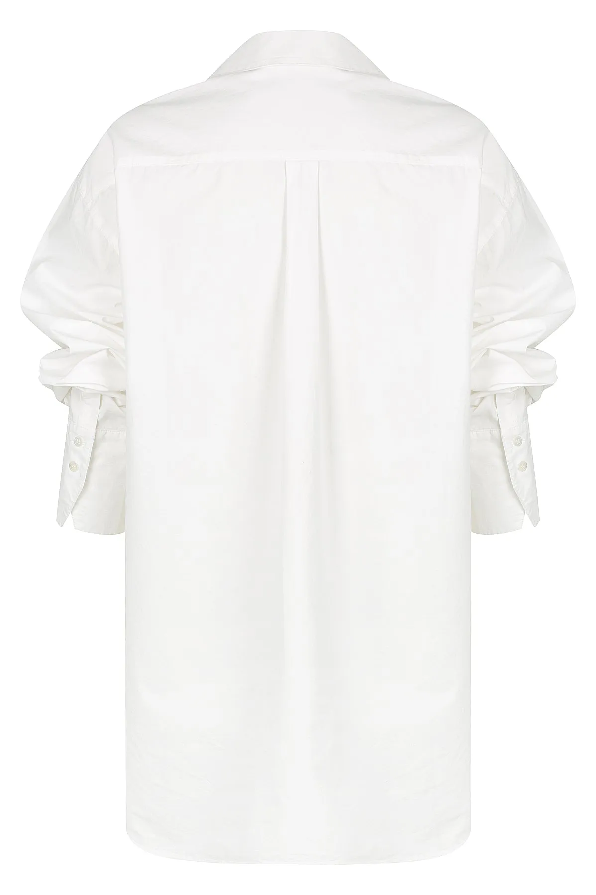 Ella Poplin Shirt - White