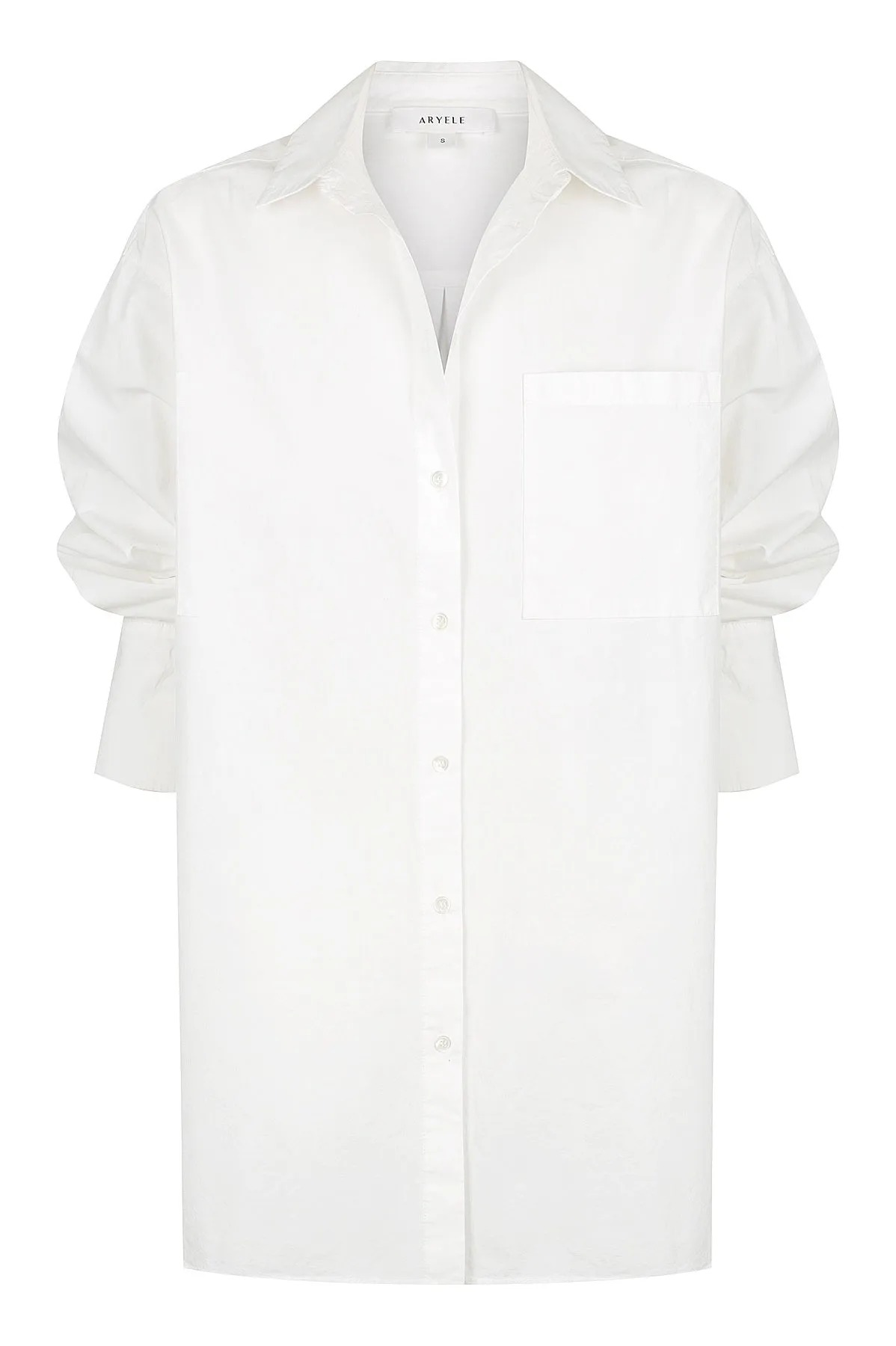 Ella Poplin Shirt - White