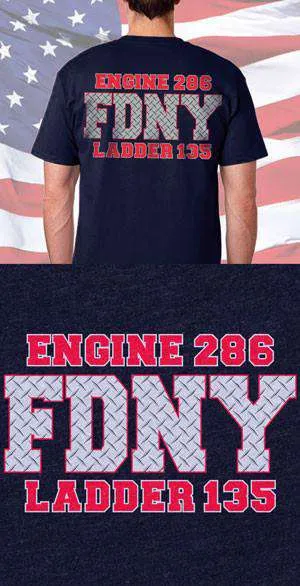 FDNY Diamond Plate Back Design