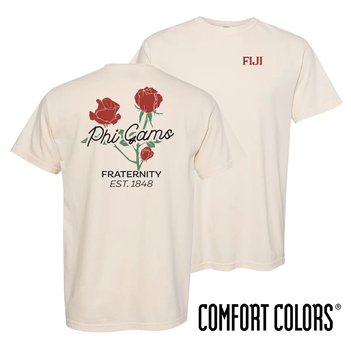 FIJI Comfort Colors Rosebud Ivory Short Sleeve Tee