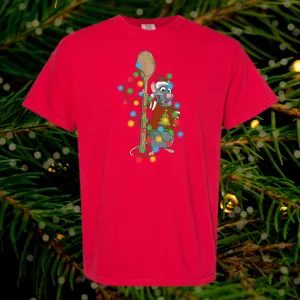 French Rat Christmas Lights Shirt