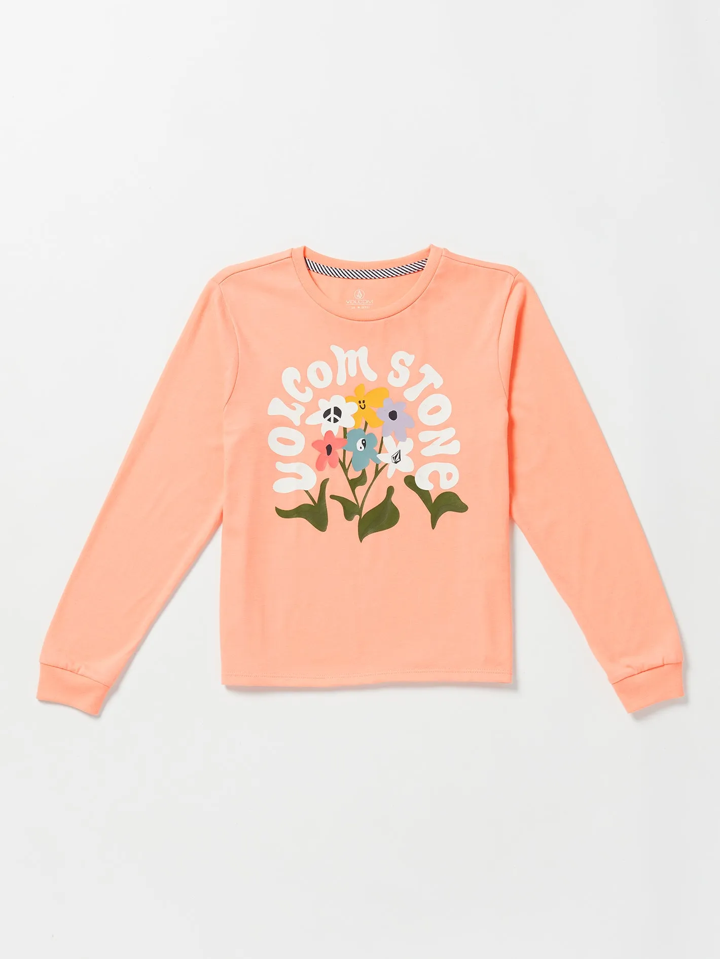 Girls Made From Stoke Long Sleeve Tee - Coral