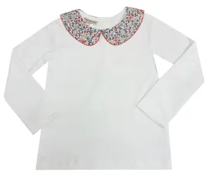 Girl's "Callie & Carter" Christmas Girl Pima Cotton Top