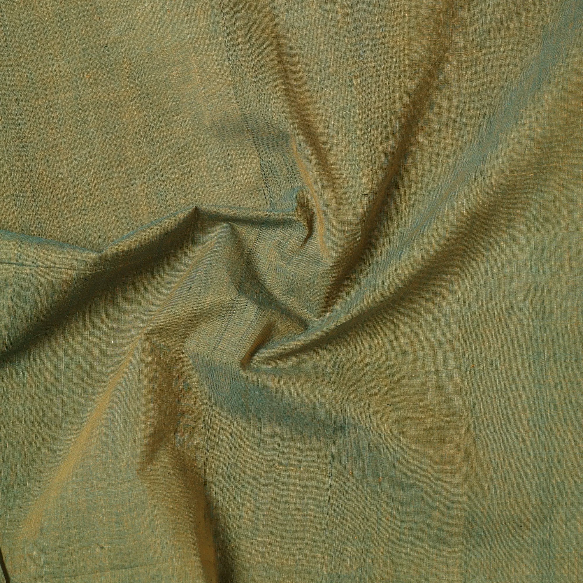 Green - Mangalagiri Handloom Cotton Precut Fabric (2 meter) 45