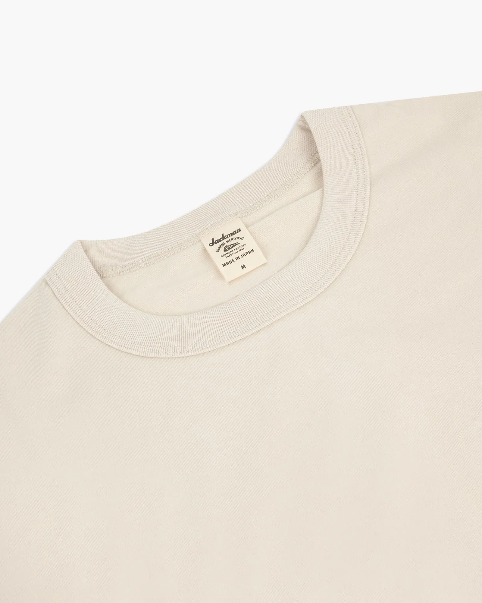 Jackman Grace Half Sleeve Tee - Rosin White