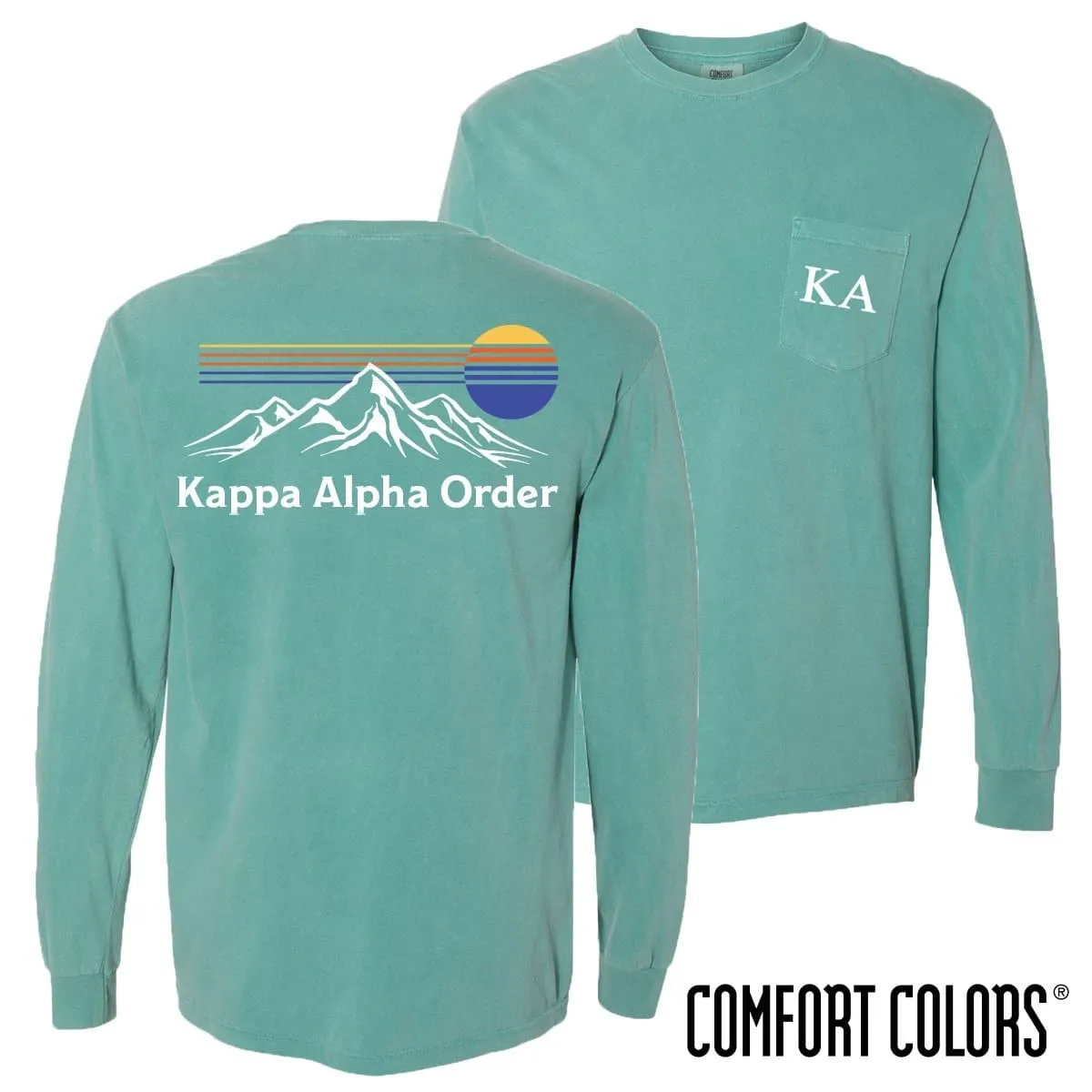 Kappa Alpha Retro Mountain Comfort Colors Tee