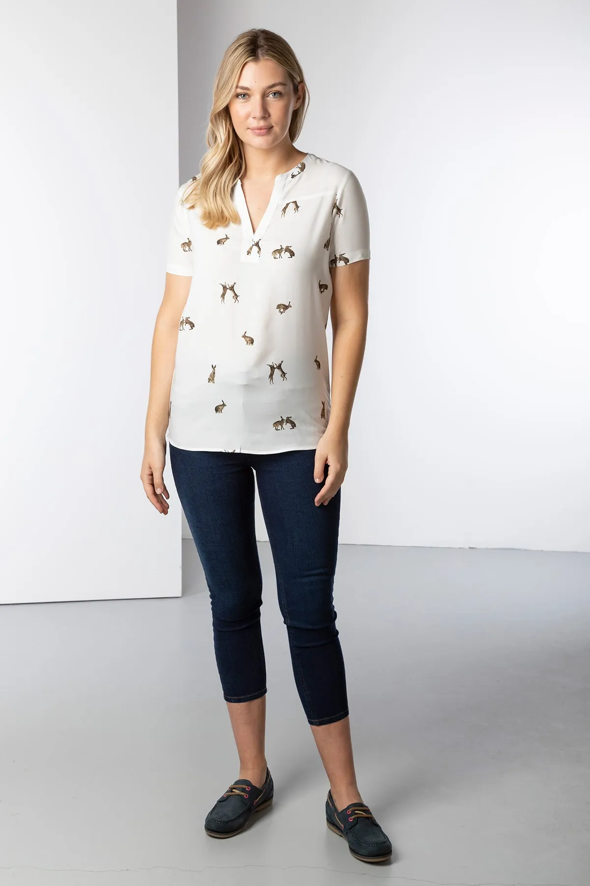 Ladies Short Sleeve Wistow Blouse