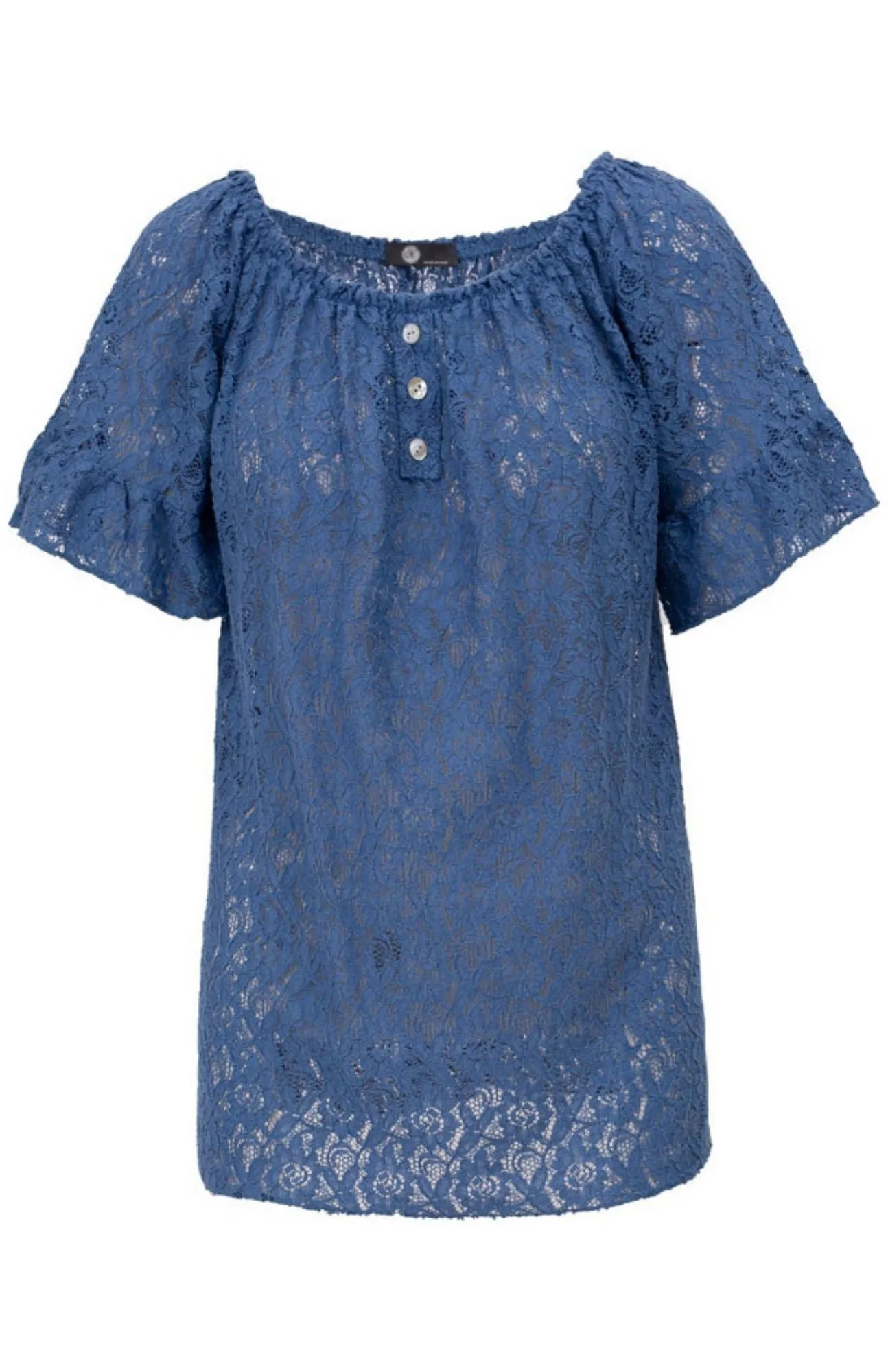 M Made in Italy - Peasant Lace Blouse