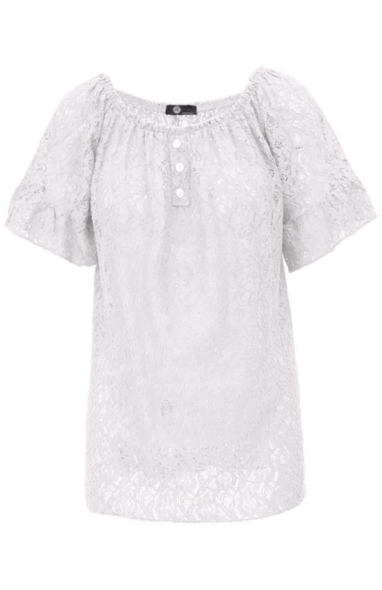 M Made in Italy - Peasant Lace Blouse