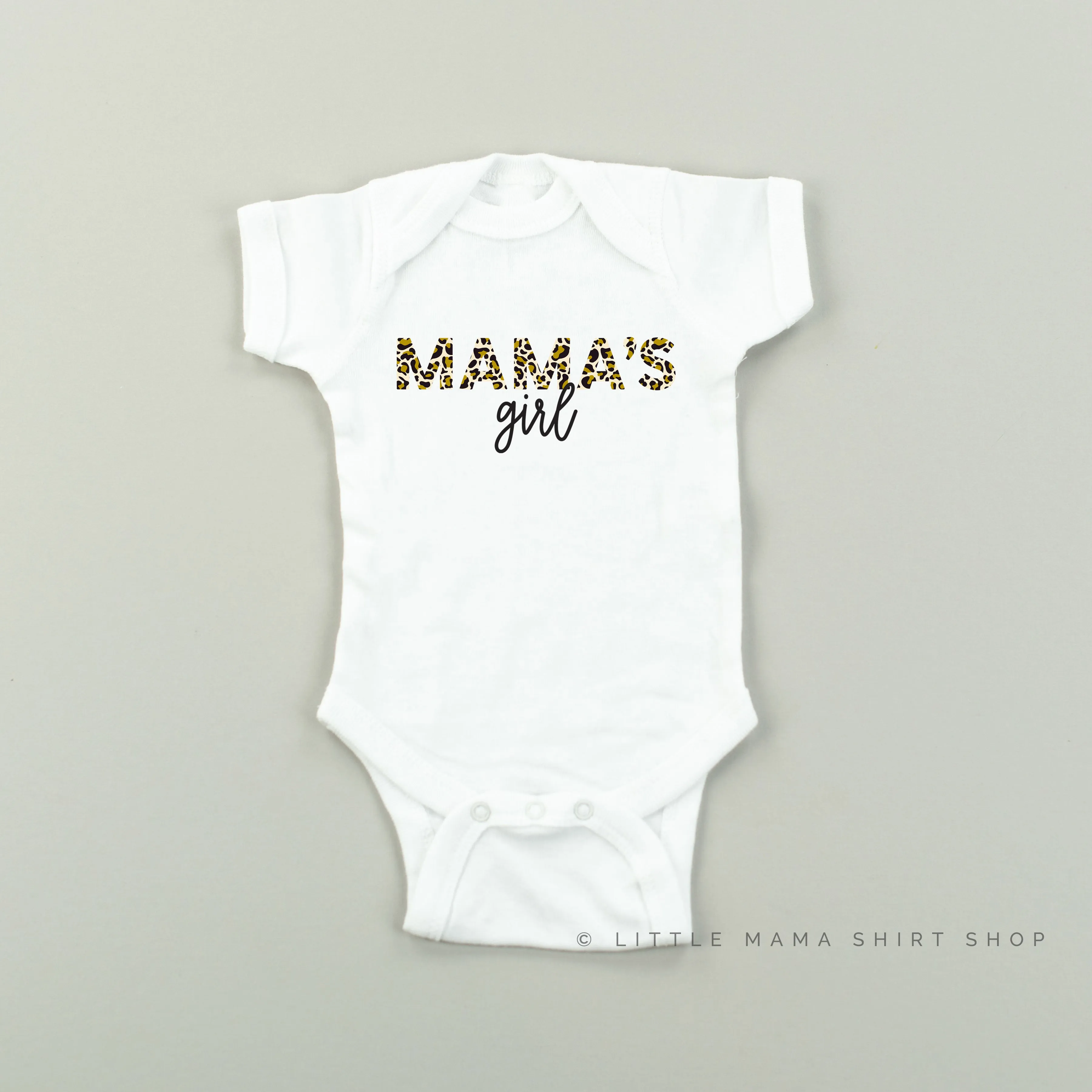 Mama & Mama's Girl - Set of 2 - Leopard Design! - White Shirts