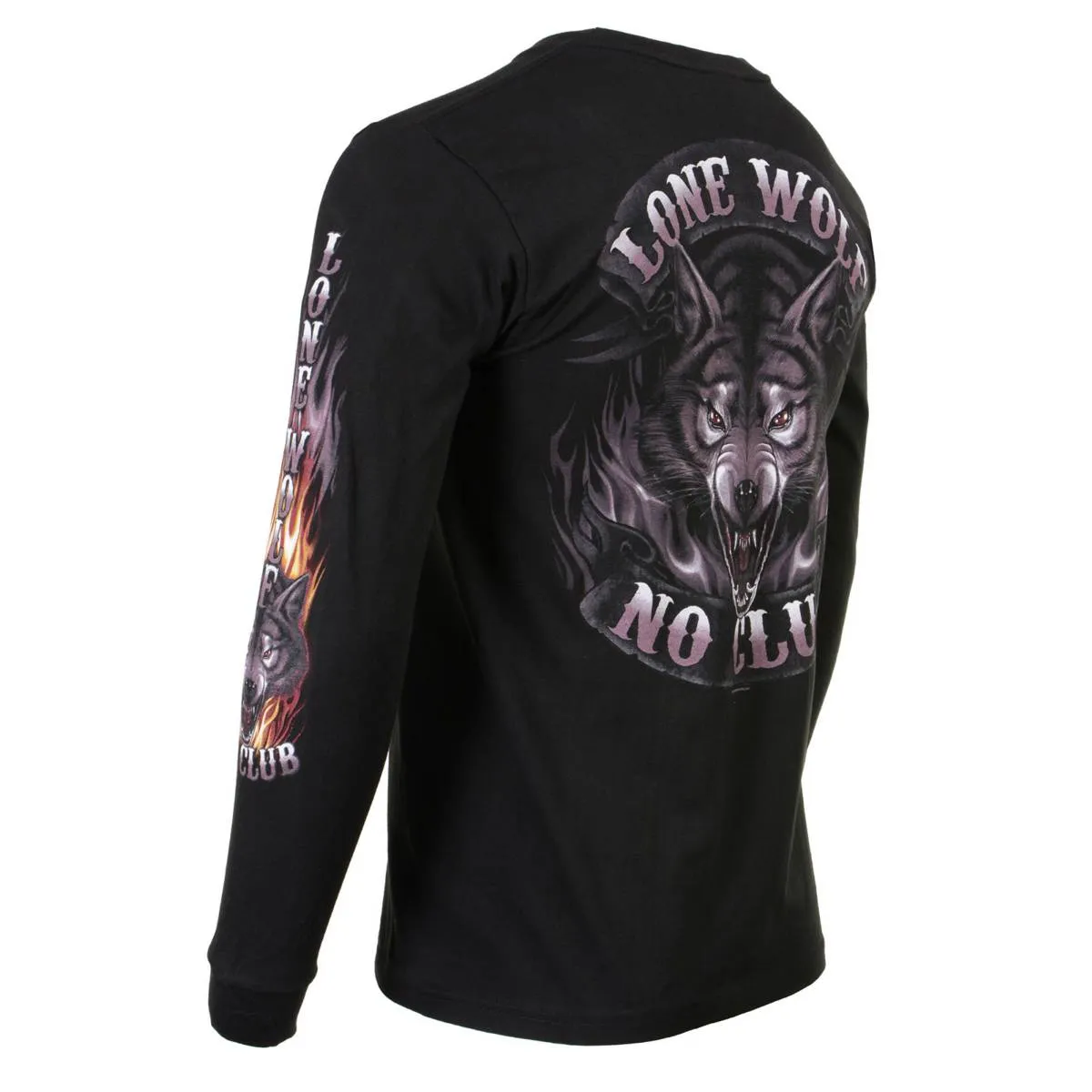 Milwaukee Leather MPMH117001 Men's 'Lone Wolf No Club' Biker Long