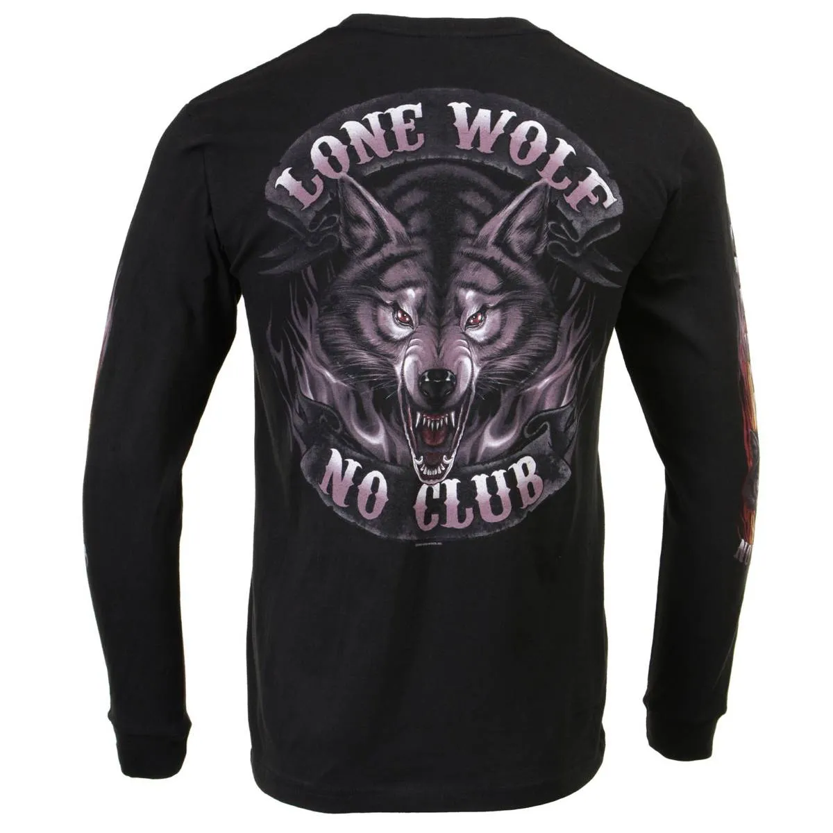 Milwaukee Leather MPMH117001 Men's 'Lone Wolf No Club' Biker Long