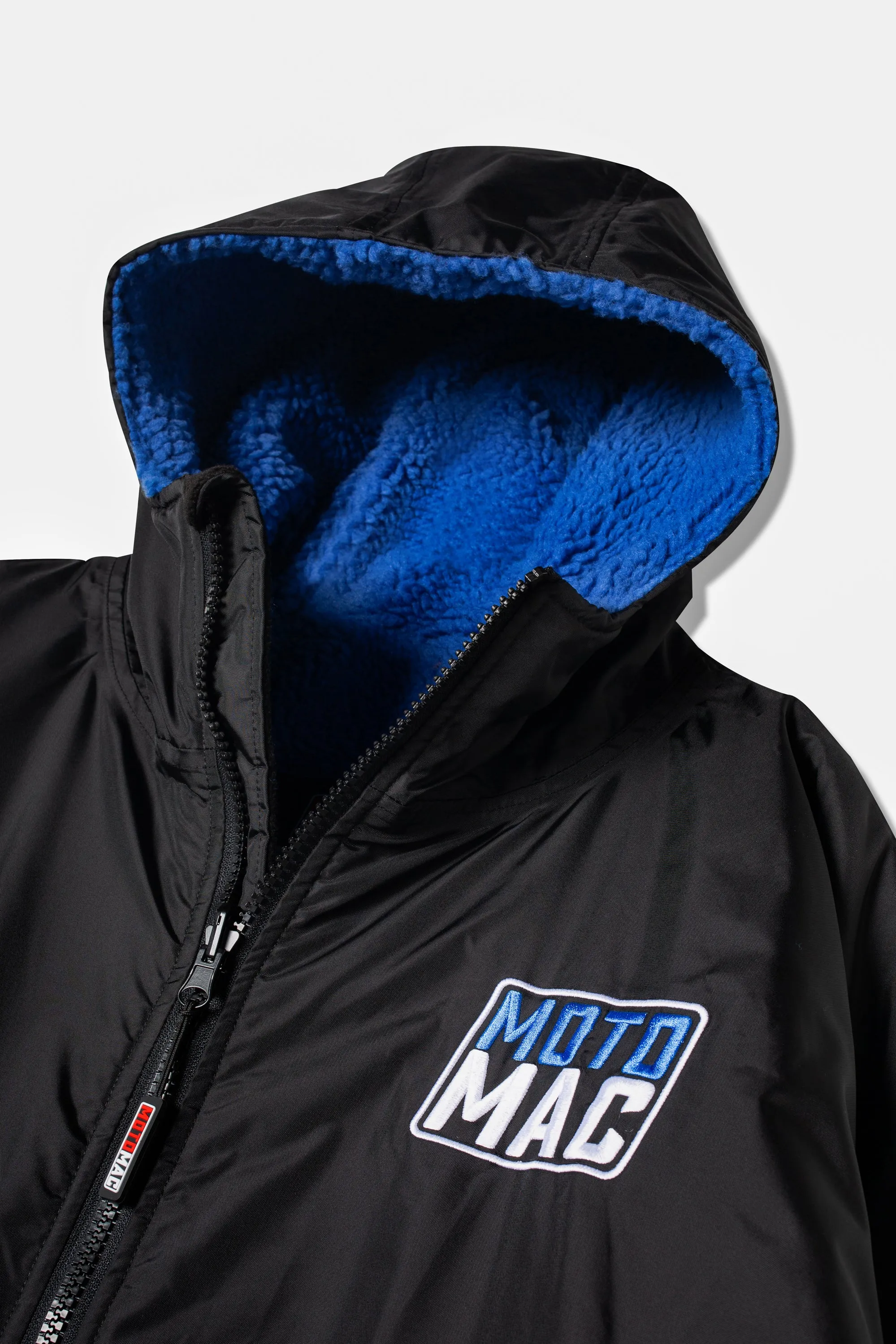 Moto-Mac Kids Robe Coat - Blue Black