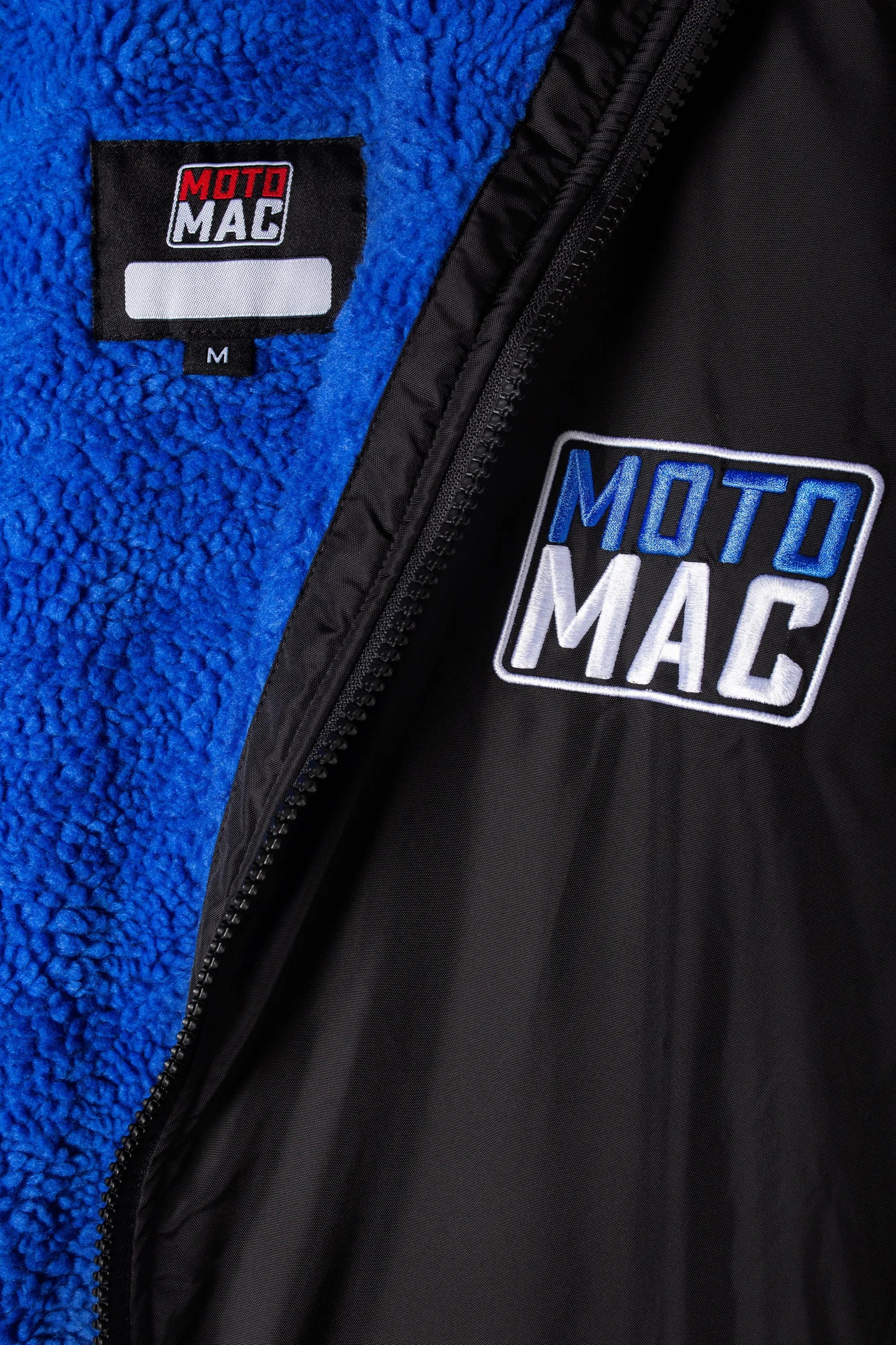 Moto-Mac Kids Robe Coat - Blue Black