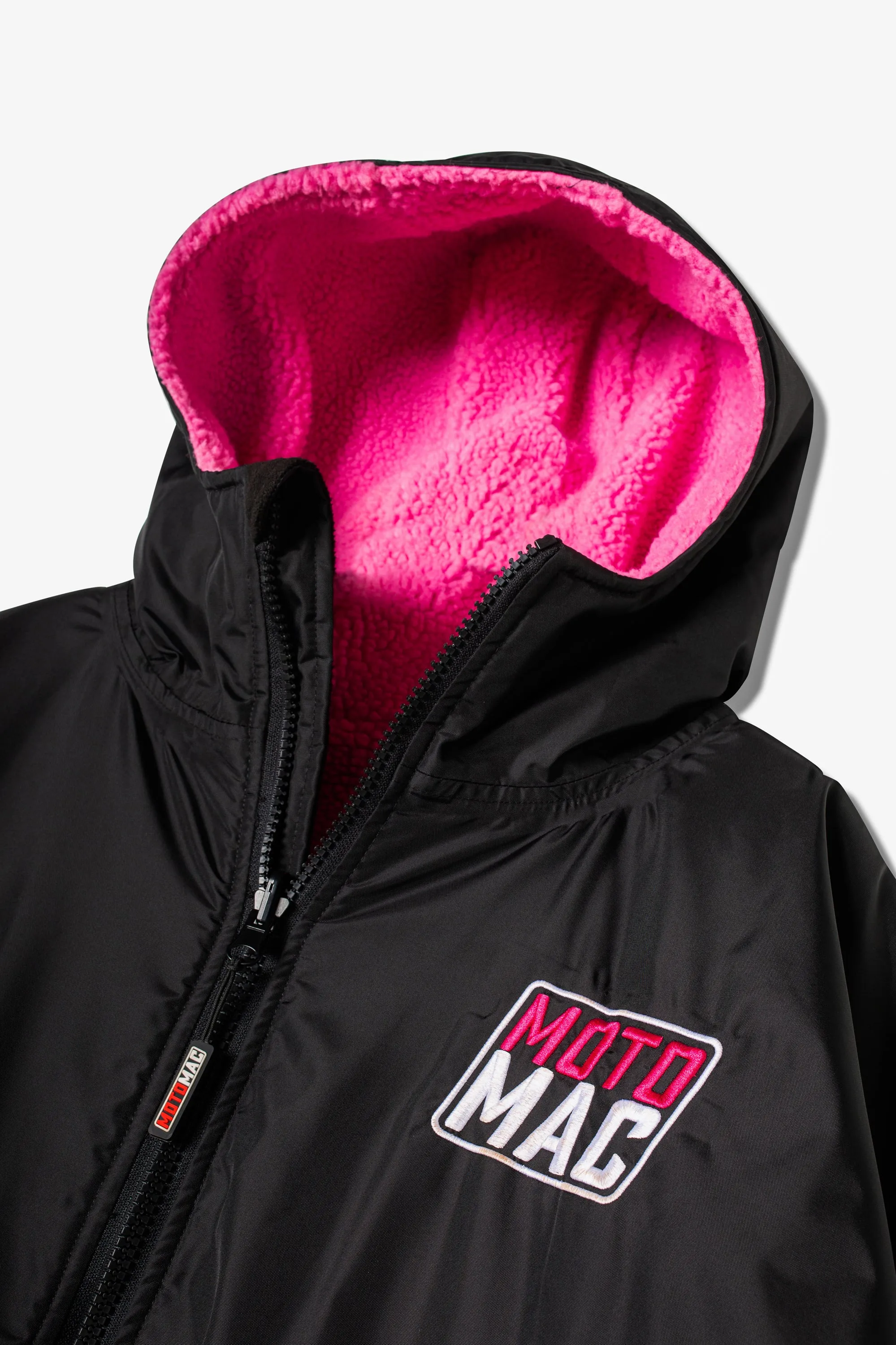 Moto-Mac Kids Robe Coat - Pink Black