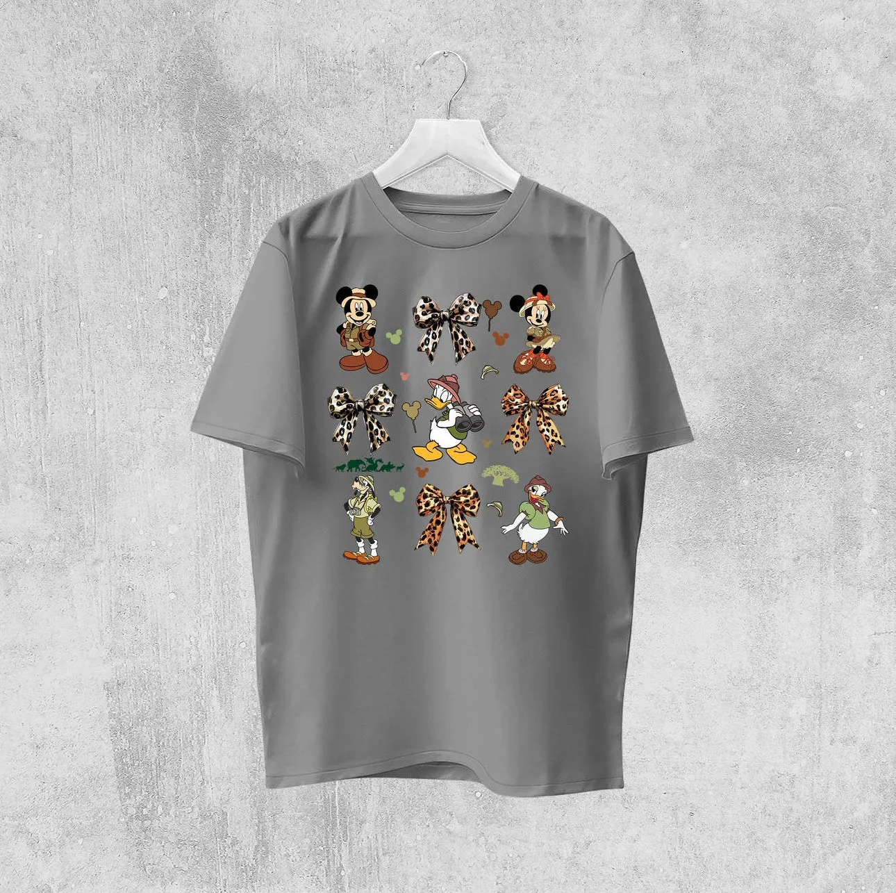 Mouse Gang Safari Coquette Bow  Shirt Comfort Colors