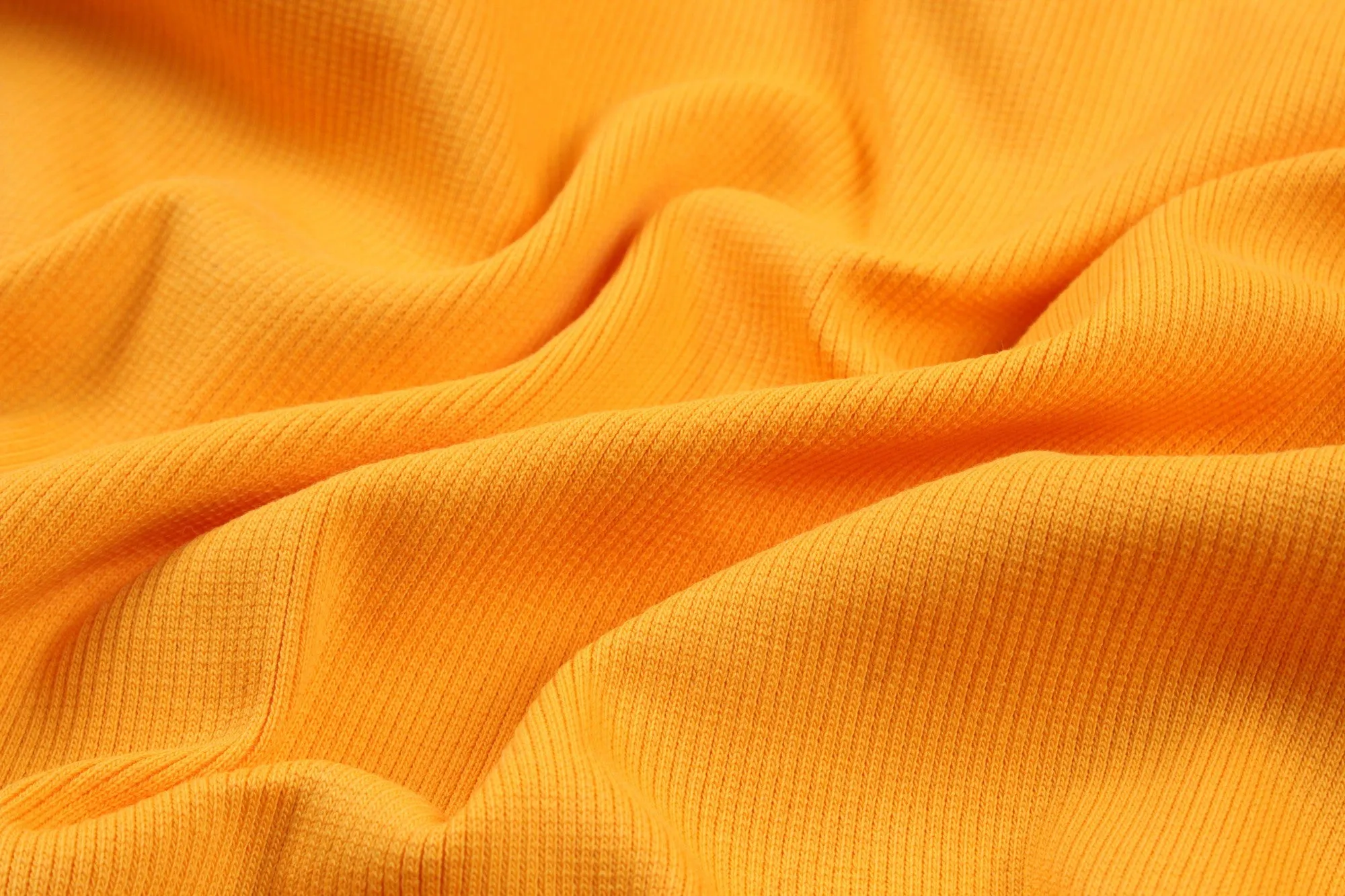 Organic Cotton Fleece, Soft touch - Mango Sorbet