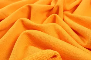 Organic Cotton Fleece, Soft touch - Mango Sorbet