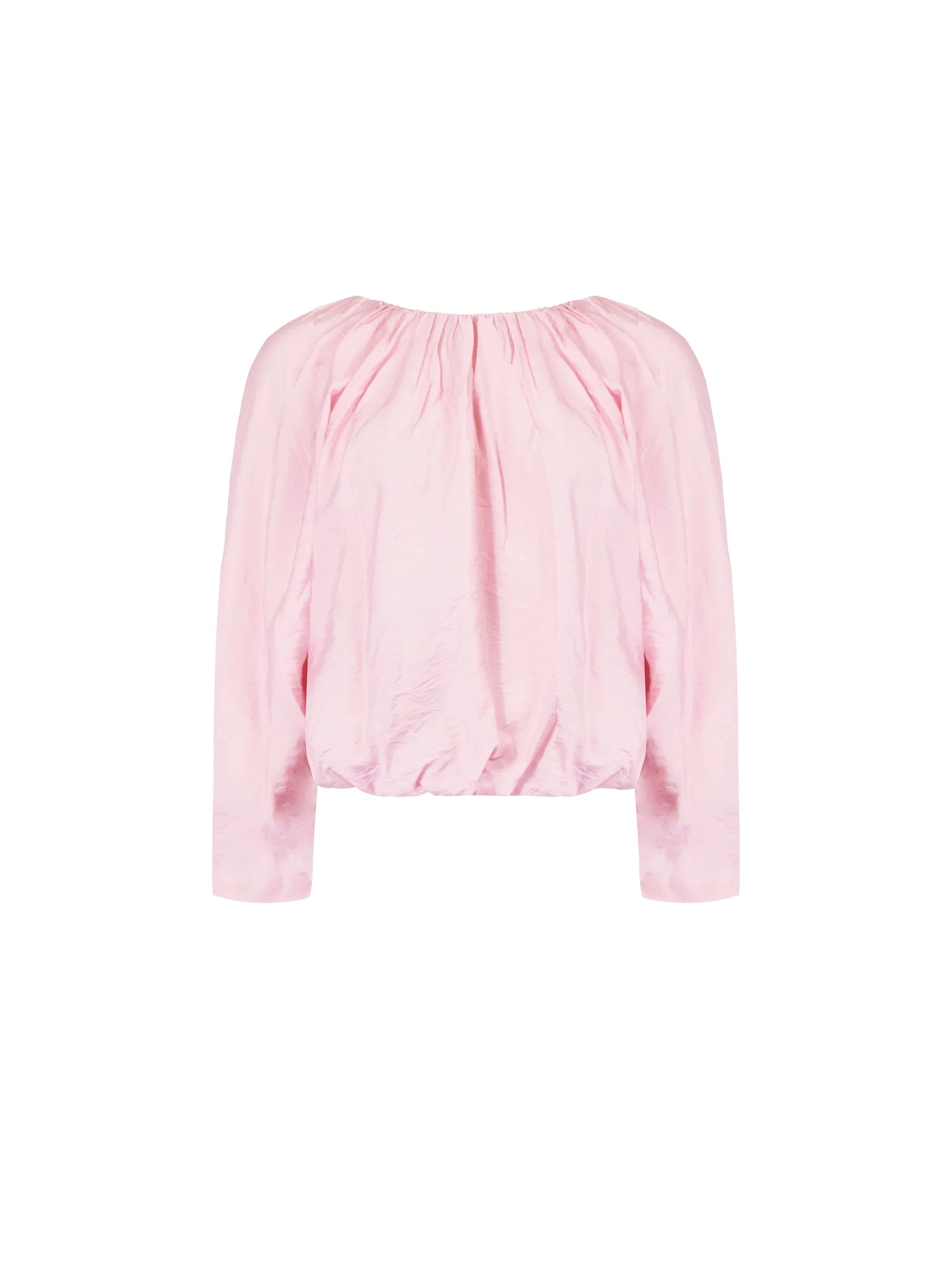 Pink Blouson Sleeve Top