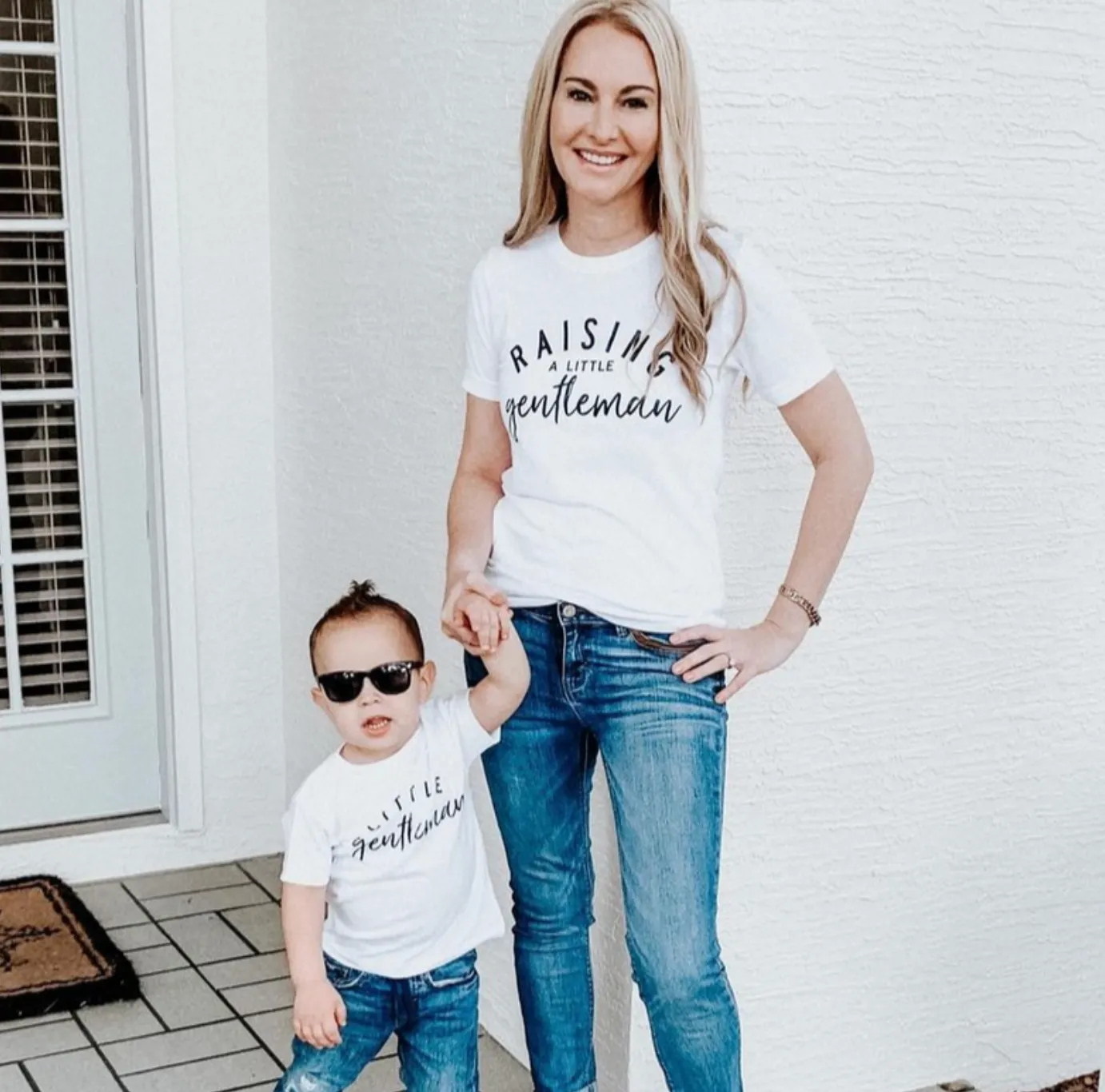 Raising a Little Gentleman (Singular) / Little Gentleman - Original Design - Set of 2 Shirts