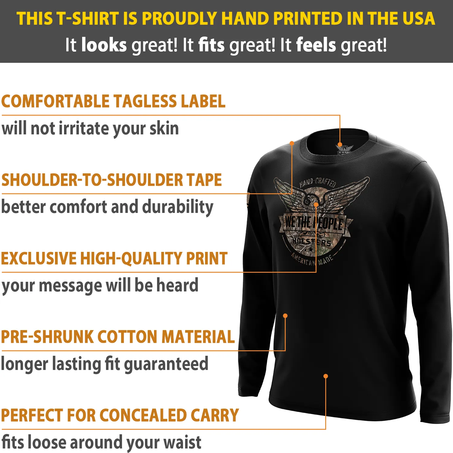 Realtree EDGE® We The People Holsters Logo Long Sleeve Shirt