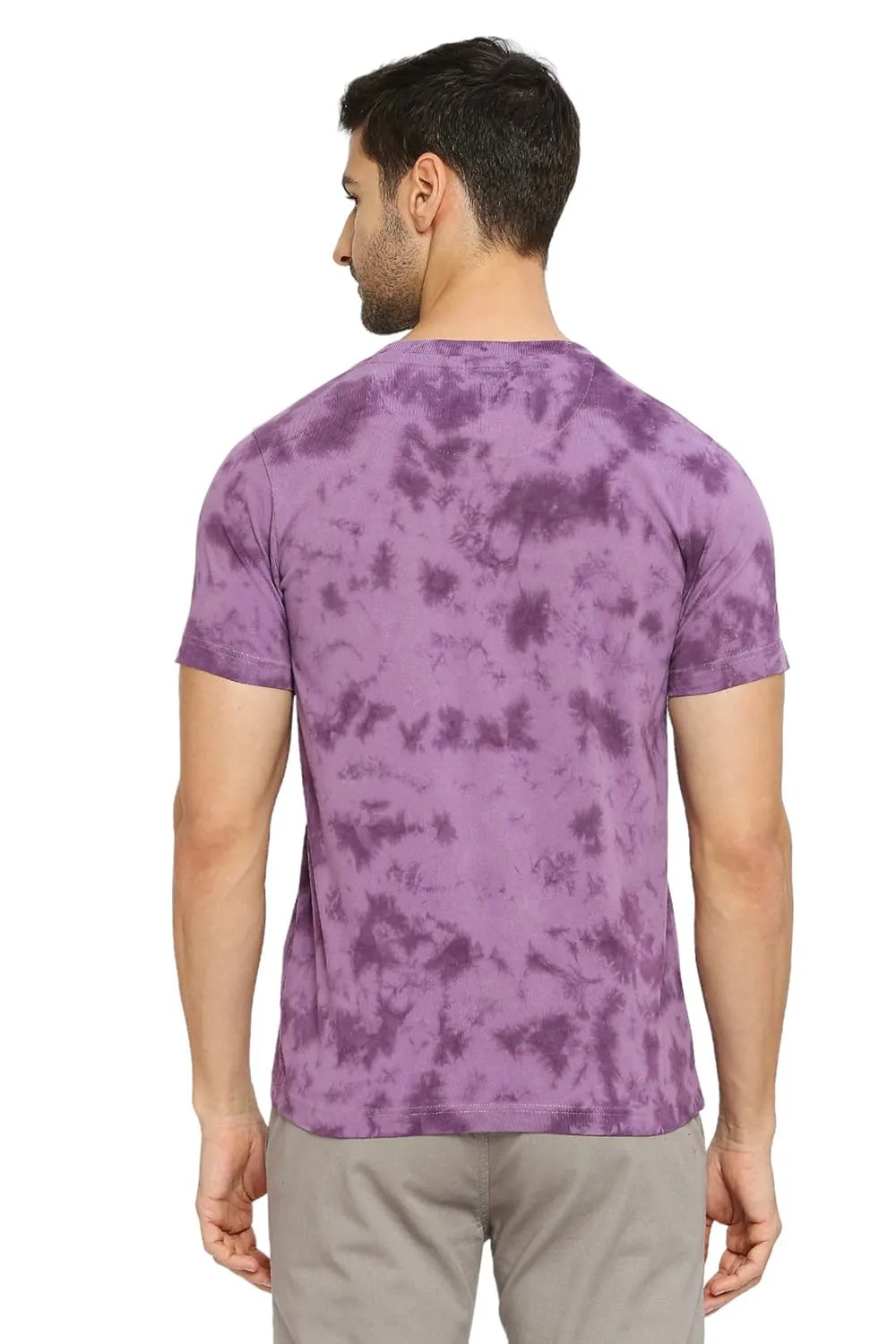 Regular Fit Cotton Tie Dye Crew T-Shirts