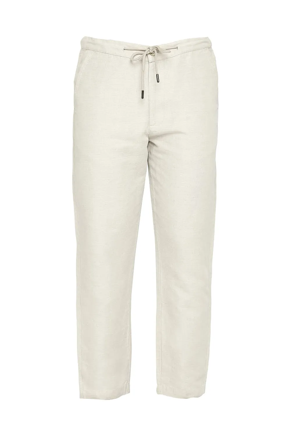 Relaxed Fit Linen Cotton Trousers