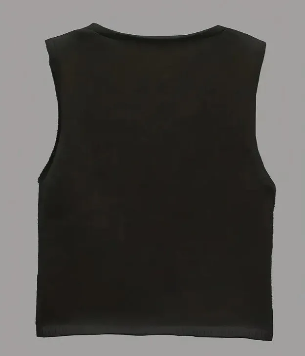 Sleeveless Sweater Black