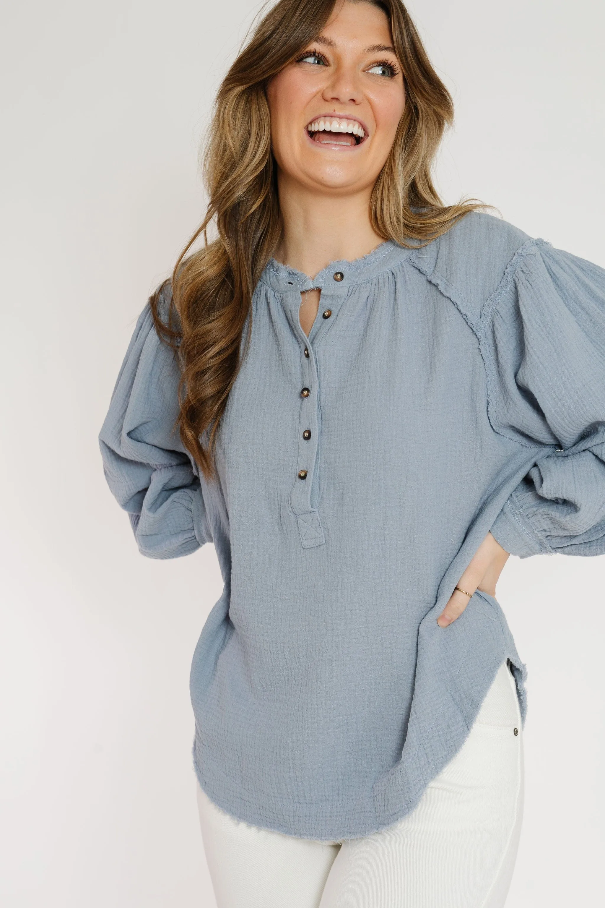 Stanley Blouse in Everblue