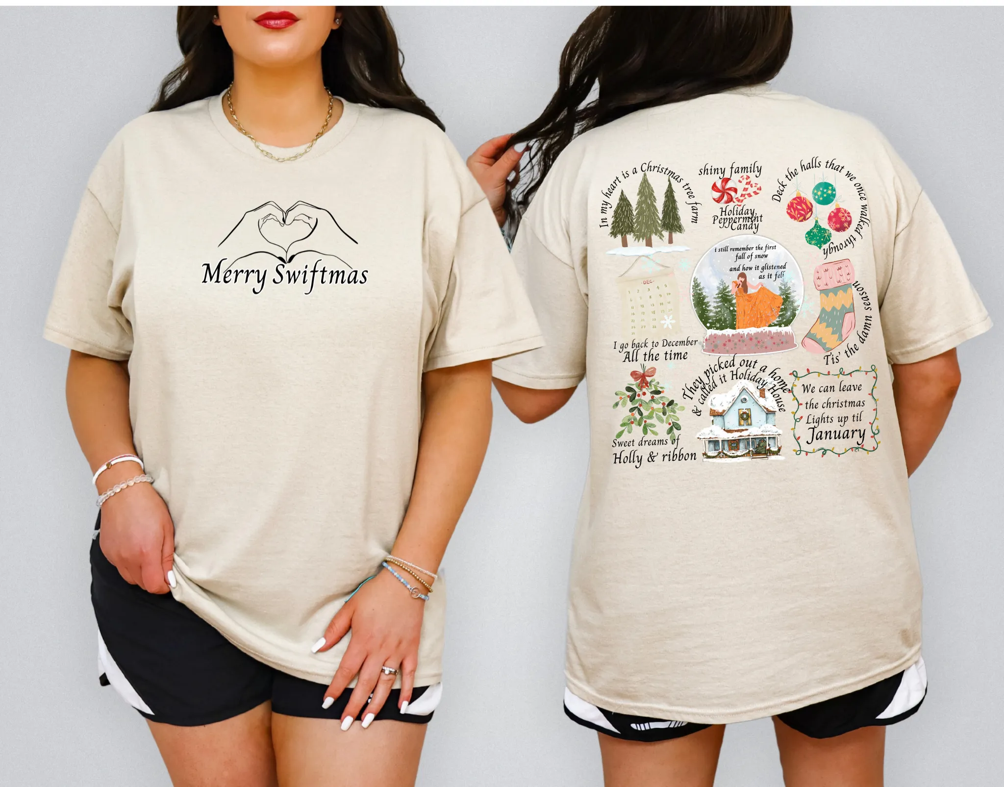 TS Christmas Songs Shirt Comfort Colors