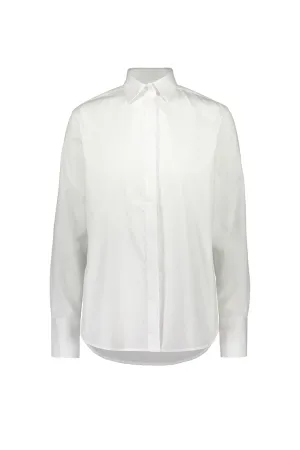 TUNDRA cotton poplin shirt in white