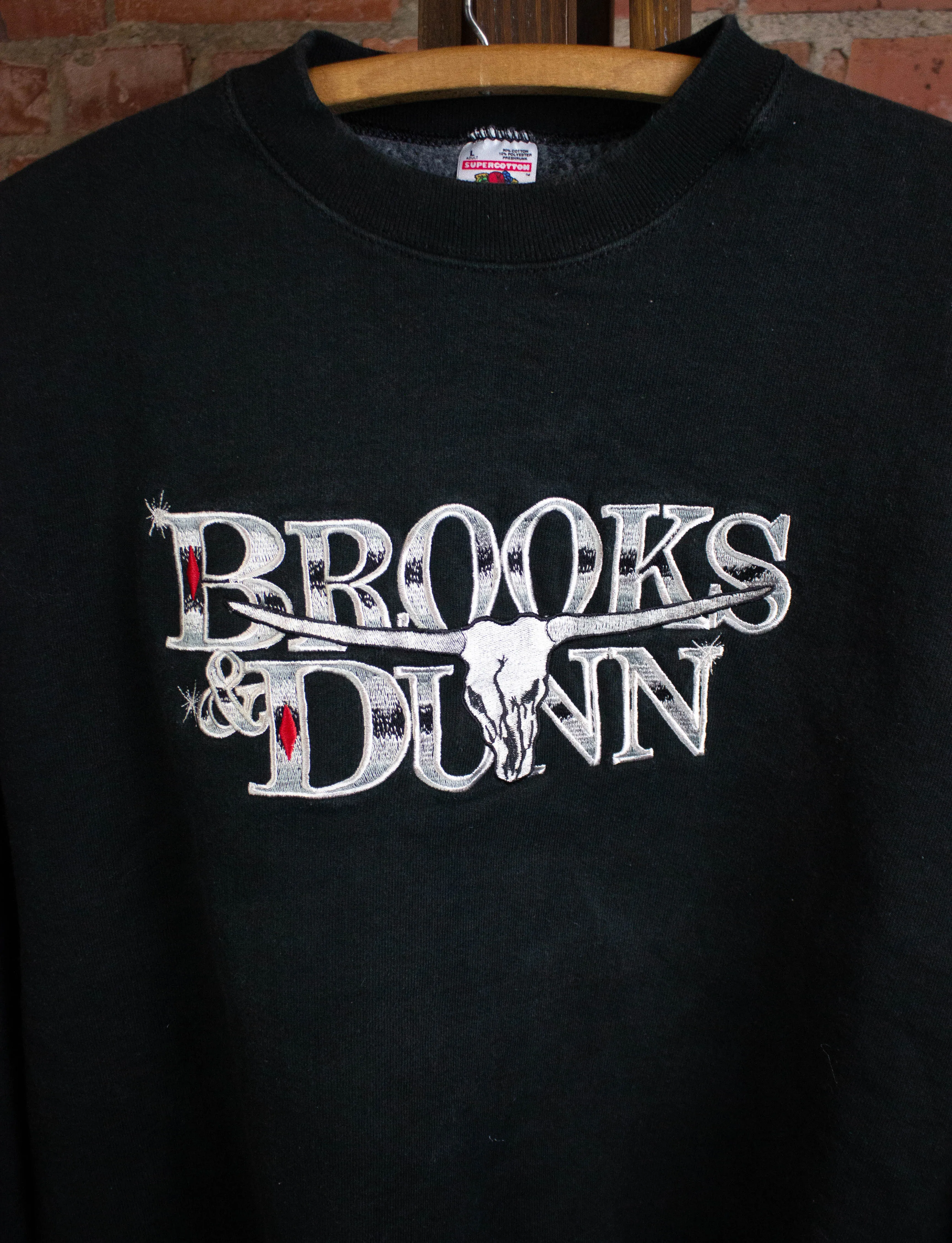 Vintage Brooks and Dunn Concert Sweatshirt 90s Black XL