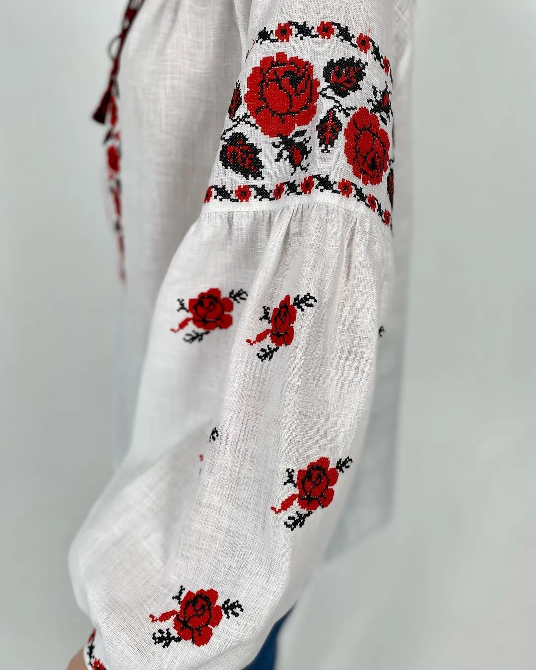 Women's vyshyvanka with roses