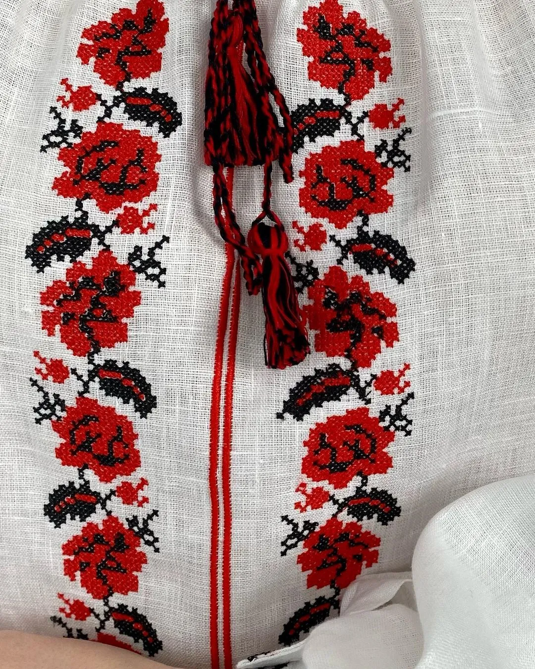 Women's vyshyvanka with roses