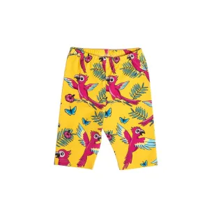 Yellow Parrot Biker Shorts - 1 Left Size 8-10 years